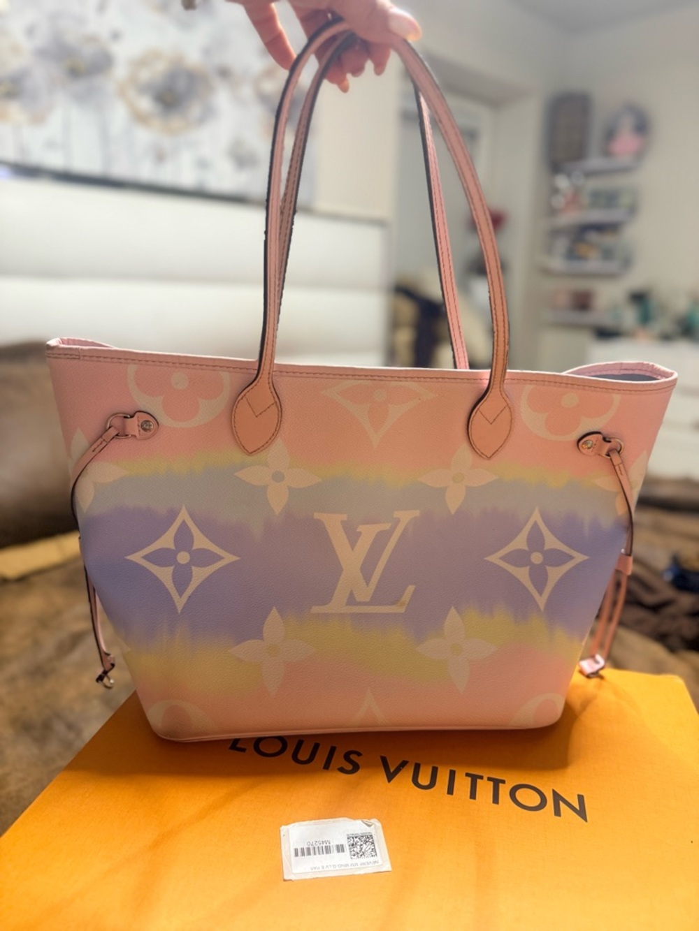 Louis Vuitton Pastel Monogram Neverfull Tote - Pink, Blue, Cream